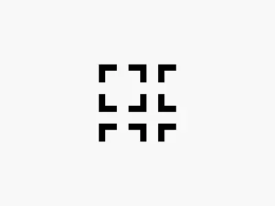 Fotomated abstract frame logo minimal modern photograpphy simple