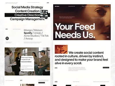 Mokko - Social Media Agency Website agency agency landing page agency website company profile company profile landing page company profile website design landing page landing page design social media agency landing page social media agency website ui ui design uiux uiux design ux web web design website website design