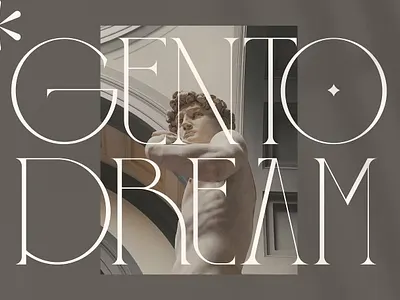 Gento Dream Modern Serif Font branding display typeface font font elegant font family font type fonts handwritten lettering logo minimal retro sans serif sans stylish serif type typedesign typeface typography variable font