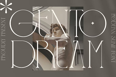 Gento Dream Modern Serif Font branding display typeface font font elegant font family font type fonts handwritten lettering logo minimal retro sans serif sans stylish serif type typedesign typeface typography variable font