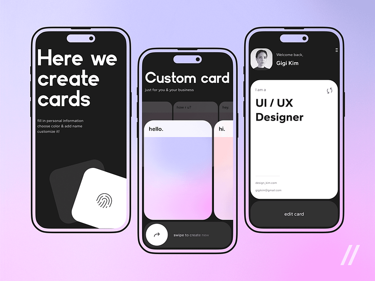 Business Card Mobile IOS App by Purrweb UI/UX Agency on Dribbble