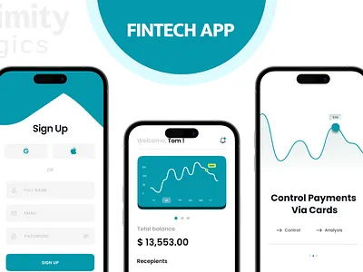 Fintech App Design 3d animation branding design figma graphic design illustration logo motion graphics ui vector