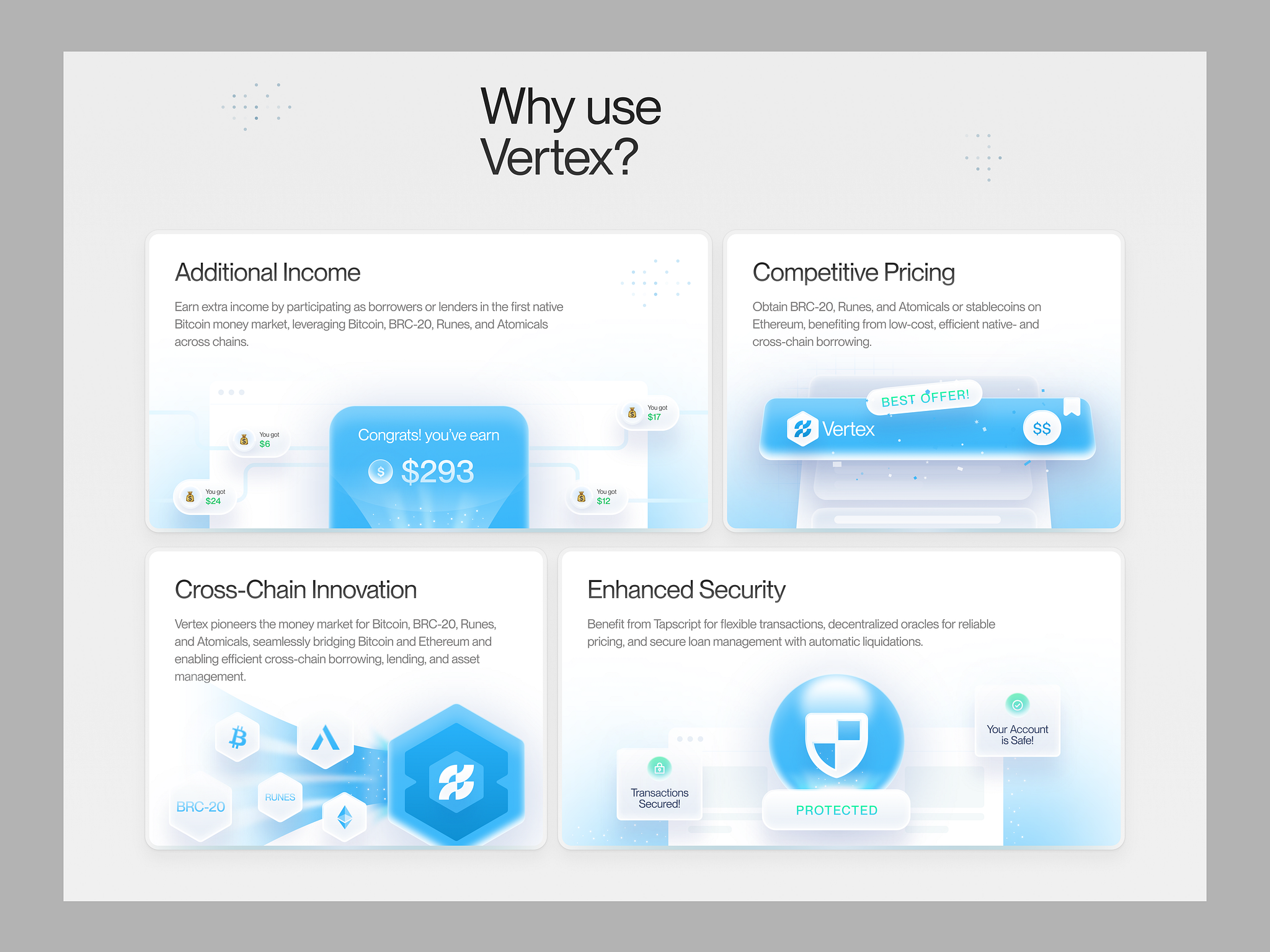 Vertex - Cross chain Lending Protocol by Herdetya Priambodo ✱ for  Plainthing Studio on Dribbble