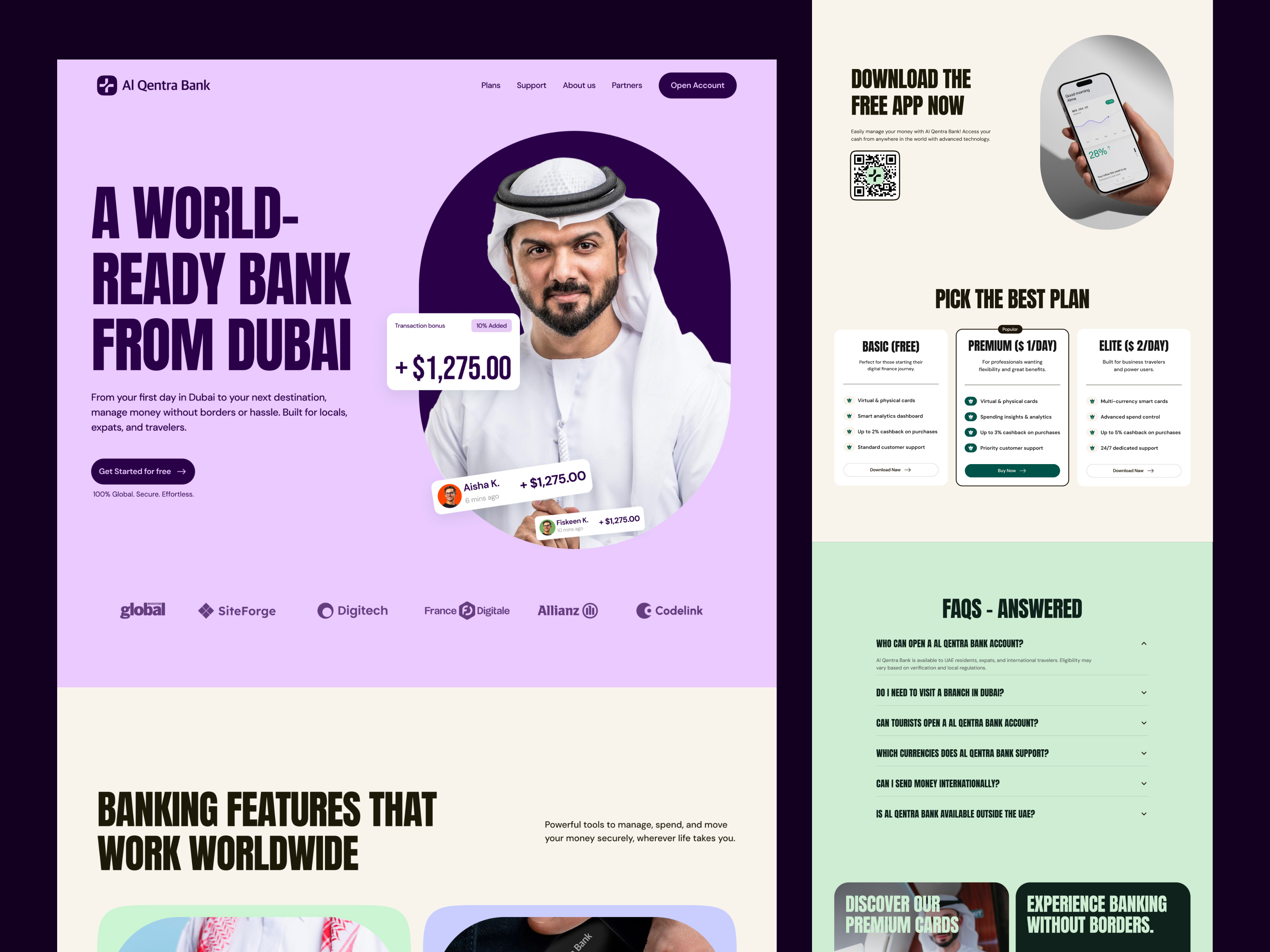 Fintech Service Website Home Page | Banking Platform UI/UX banking ui banking uiux banking website design financial dashboard financial website fintech fintech landing page fintech service fintech website focotik homepage homepage design modern website online banking ui ui design ui ux design web design