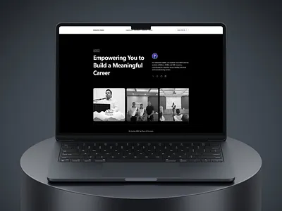Empowering Career Portfolio — Personal Brand UI Design branding design case study ui clean ui dark mode design designer portfolio dribbble shot engineer portfolio figma design figma exploration hero section design landing page minimal ui modern ui personal branding personal portfolio ui portfolio website professional portfolio uiux design ux design web design