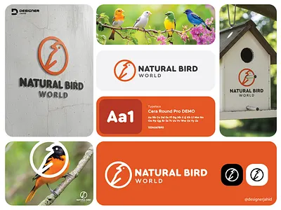 Natural bird world Creative Minimalist Geometric Logo design. bird logo birdworld logo brand identity branding combination mark logo creative logo designer jahid designerjahid graphic design logo logo idea minimal logo minimalist logo modern logo natural bird world logo new logo orange logo unique logo vector visual identity
