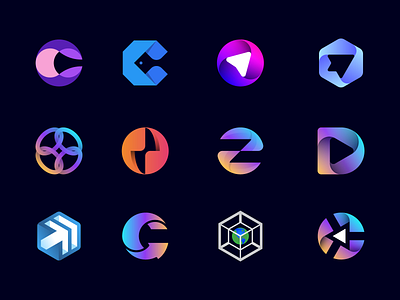 Modern logo collection for tech startup 3d logo ai logo app icon brand icon brand identity branding business logo geometric logo gradient logo logo logo design logo designer modern logo negative space logo saas logo simple logos smart logo symbol tech logo top