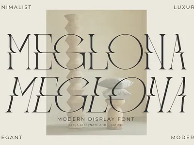Meglona Modern Display Font branding display typeface font font elegant font family fonts handwritten lettering lettering type logo minimal retro sans serif sans stylish serif type typedesign typeface typography variable font