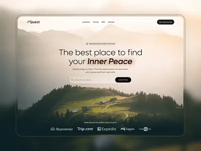 Minimal Travel Hero Section Design design explore herosection homepage landing landingpage modern ui product design responsivedesign travel travel agency travel hero travel hero design travel landing pahe ui web design webdesign website