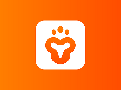 Pet food, dog food supplement app icon logo design app icon app icon logo app logo brand identity branding design dog food food brand designer food logo graphic design logo logo identity paw logo pet food pet food brand pet food brand identity supplement logo sustainable food logo toungh logo vector