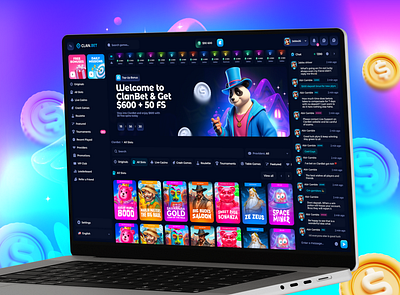 Casino Design casino casino design casino gambling casino games casino ui casino web design casino website crypto casino gambling gambling design gaming online casino