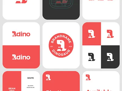 Dinosaur Letter A Exclusive Logo Design for Sale by Anhdodes a anhdodes branding cute design dinosaur icon letter logo logo design logomark monogram playful symbol typography
