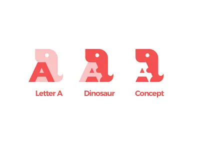Dinosaur Letter A Exclusive Logo Design for Sale by Anhdodes a anhdodes animal branding cute design dinosaur icon letter logo logo design logomark monogram symbol typography