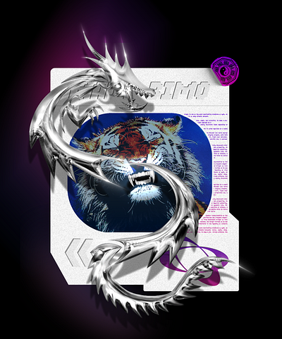 3D Poster with 2D base. (Process) 3d graphic design