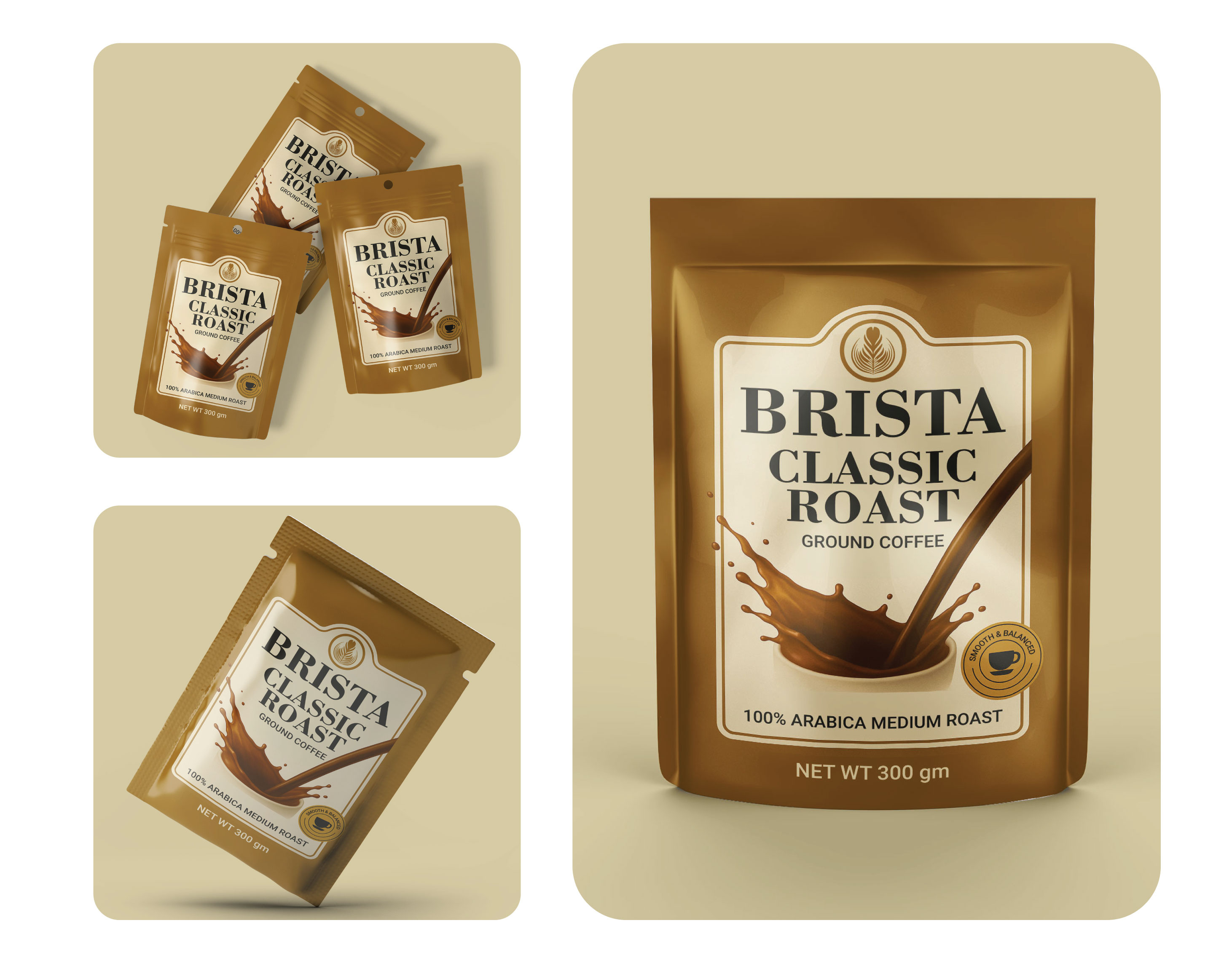 Coffee Powder Pouch Bag Packaging Design brad design branding coffee coffee bag coffee branding coffee packaging coffee pouch coffee powder food bag label design packaging packaging design powder product design product packaging stand up pouch