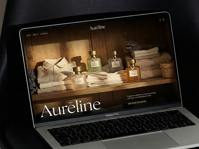 Aurēline — Luxury Artisan Fragrance Landing Page beauty design ecommerce editorial elegant fragrance luxury minimal modern product responsive serif typography ui visual warm web website
