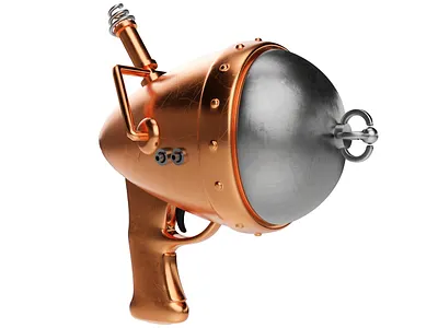 Plasma gun 3d alien art blaster blender3d cartoon concept game gun illustration laser render retro scifi space toy