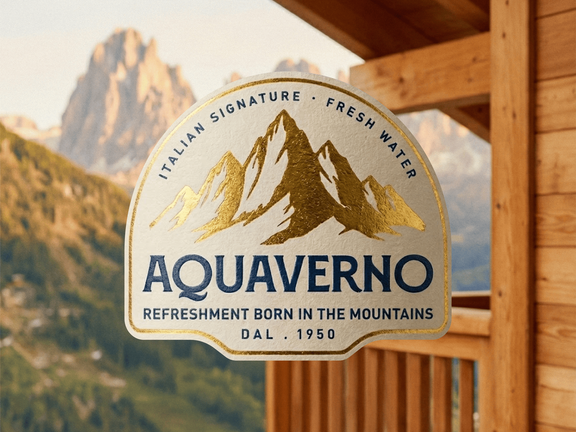 Aquaverno — Brand Identity Inspired by the Italian Dolomites alpine badge brand branding clean design dolomites emblem identity italia logo minimal nature packaging premium strategy visual water
