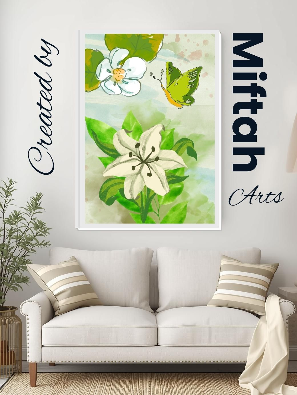 “Watercolor Islamic Wall Art – Minimalist Home Decor” art canva design canvadesign digital design digitalart graphic design homedecor illustration islamicdesign printable wall art wallart watercolorart