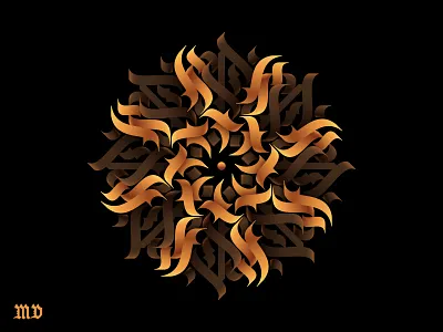 Golden-black calligraphic flower abstract abstract calligraphy art bloom blossom calligraphic calligraphic illustration calligraphic style calligraphy calligraphy art design digital digital calligraphy flower golden gothic illustration mandala ornament pattern