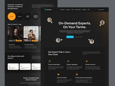 Expert Marketplace Platform darktheme digitalproduct expert expertoverview experts figma figmadesign marketplace productdesign rating responsive responsive design saasdesign subscriptiondesign ui uiux webdesign