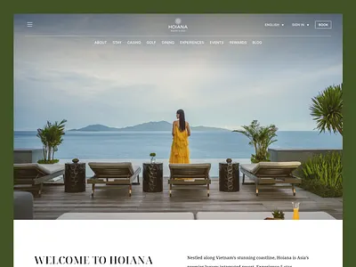Redesign of luxury hotel resort website experiences golf hotel luxury minimalist resort ui design website