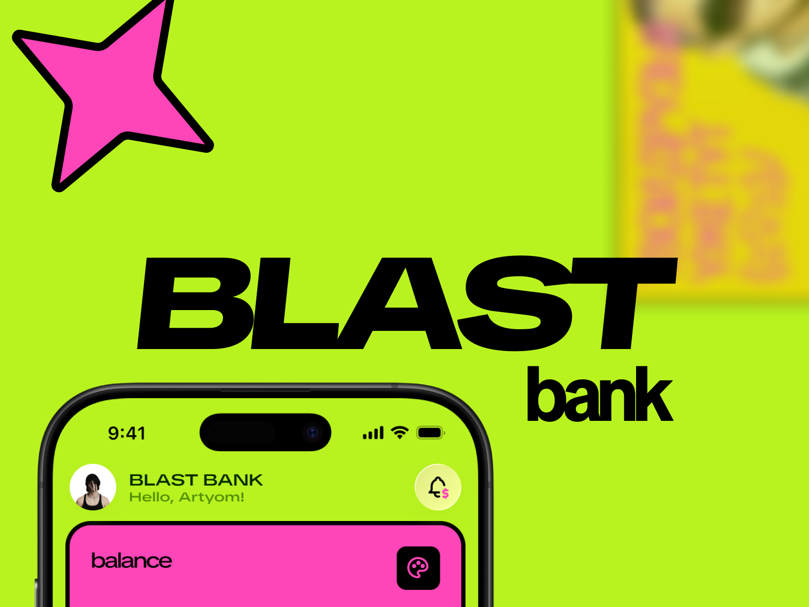 BLAST — Fintech App Concept 🟢💸🟣 acid app design banking branding brutalism crypto dark figma finance fintech mobile ui ux web design