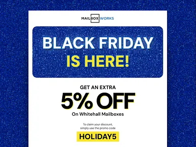 MailboxWorks Black Friday Email Design: Figma to Klaviyo campaig email marketing