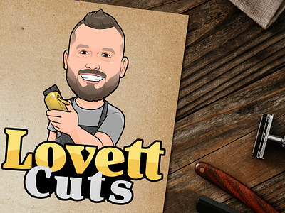 Barber shop Cartoon Logo Design/ Cartoon Logo from your Picture barber barber logo barber man barber shop cartoon cartoon art cartoon man cartoon portrait design illustration logo logo design male man portrait