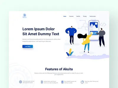 Business Consultation Landing Page clean ui creative landing page creative landing page design design home page design illustration landing page landing page design logo ui design web page design website design website ui