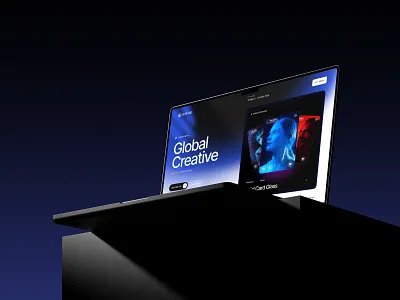 Creative Agency Website Design 3d animation branding design figma graphic design illustration logo motion graphics ui uiux ux web design