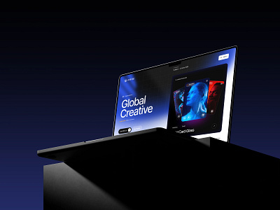 Creative Agency Website Design 3d animation branding design figma graphic design illustration logo motion graphics ui uiux ux web design