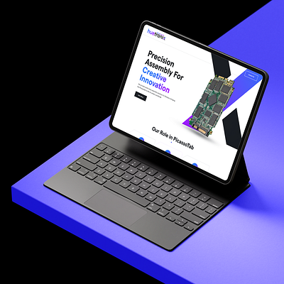 Creative Innovation agency assurance branding business clean creative design digital agency huetronix innovations landing page logo modern quality assembly saas simbans trend uiux webflow