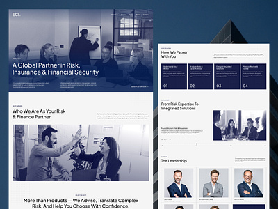 ECI. - Professional Clean Insurance Company Website - About Page about page clean company profile company website company website design corporate corporate website insurance insurance company insurance company website insurance website luxury minimalist modern professional ui ui design web design website website design