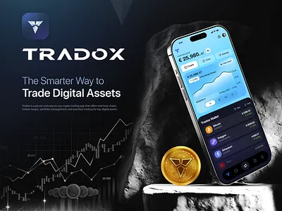 Trading Mobile App branding graphic design logo ui