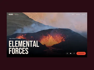 Magma – YouTube Video Header for WordPress animation hero magma microinteraction scroll slider ui video youtube