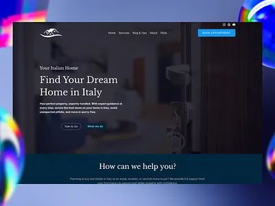 A Digital Identity & Website for a Real-Estate Service ai ai image creation branding casestudy design figma landingpage realestate seo service ui ux webdesign webpage
