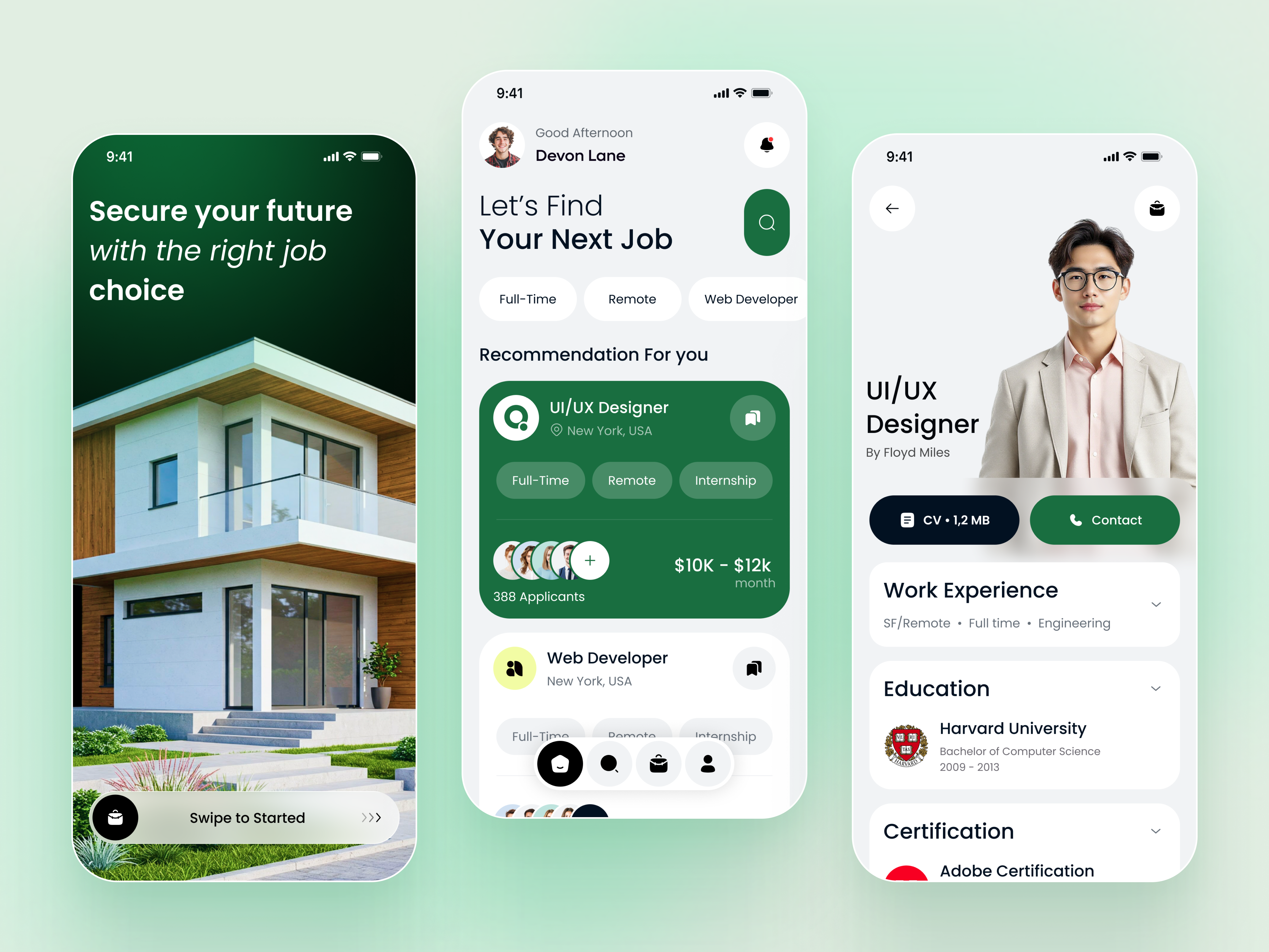Example of Mobile App UI/UX Design