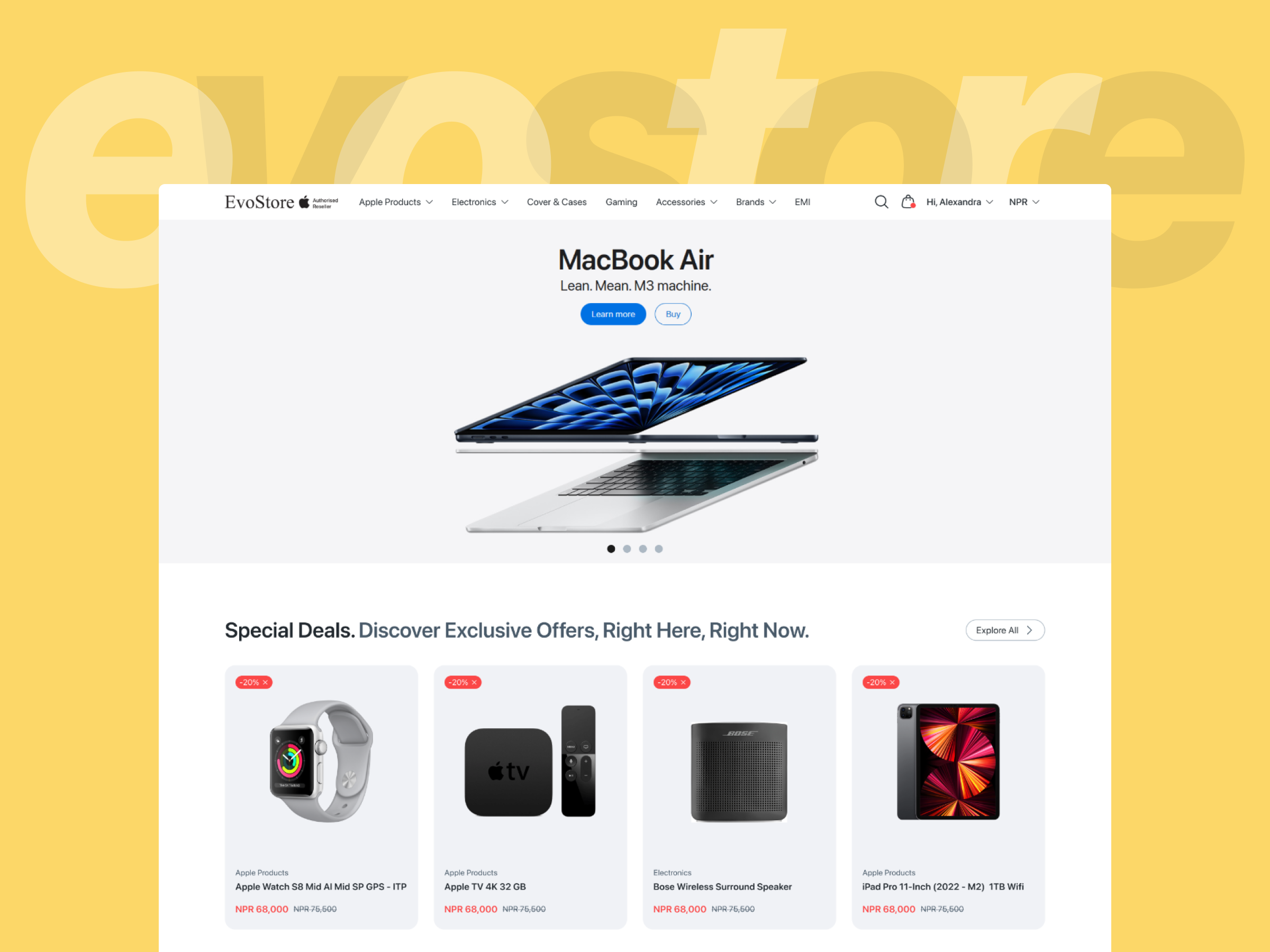 Ecommerce Website Design ecommerce ecommerce design ecommerce website evostore online shop ui ui design web design web ui website