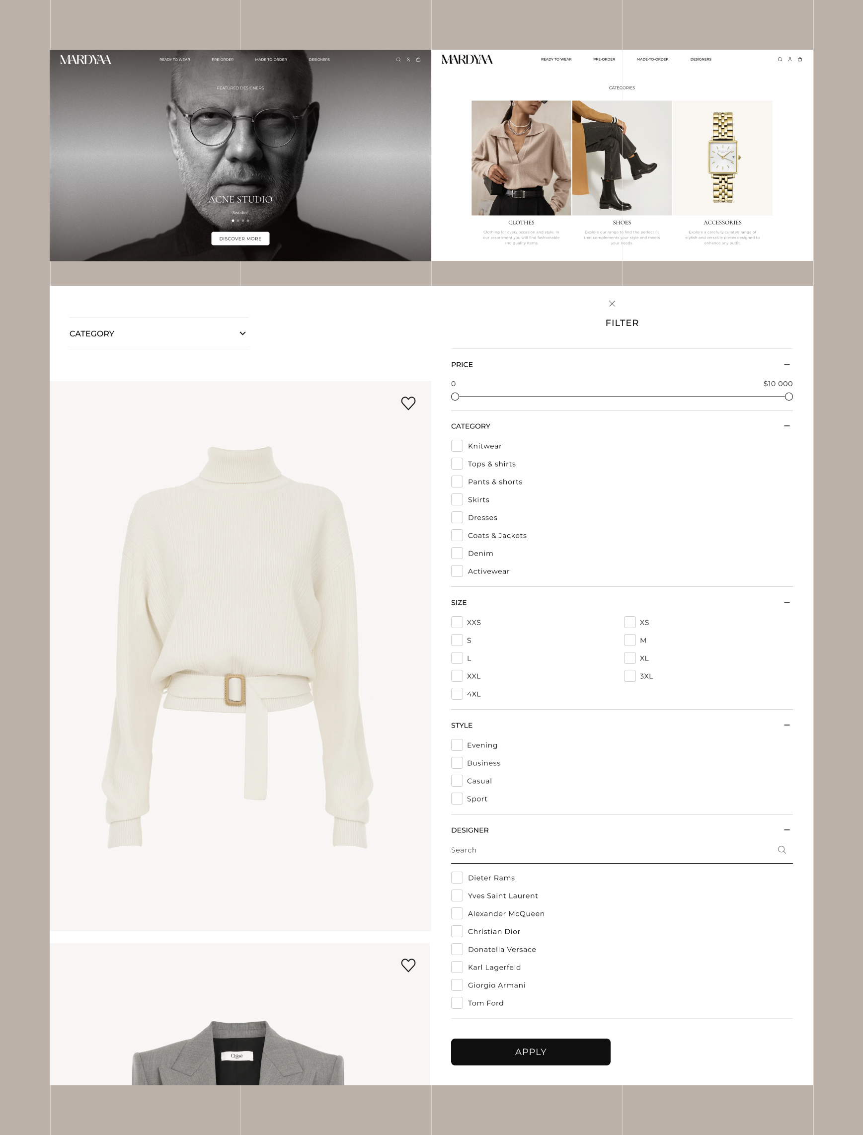 Example of Shopify Fashion Stores