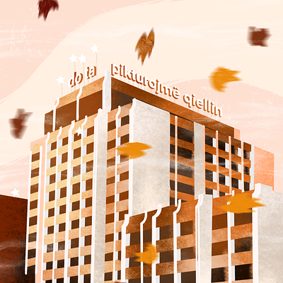 The Grand Hotel artist autumn drawing graphic design illustration procreate sketch