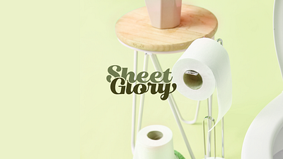 Sheet Glory - Sustainable Toilet Paper Branding & Packaging branding color design environment friendly font graphic design illustration kitchen towels logo packaging social media stickers sustainable toilet paper typography ui ux visiting cards website wrapping paper