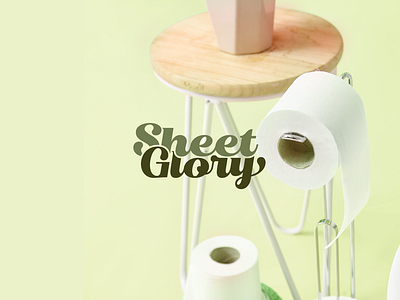 Sheet Glory - Sustainable Toilet Paper Branding & Packaging branding color design environment friendly font graphic design illustration kitchen towels logo packaging social media stickers sustainable toilet paper typography ui ux visiting cards website wrapping paper