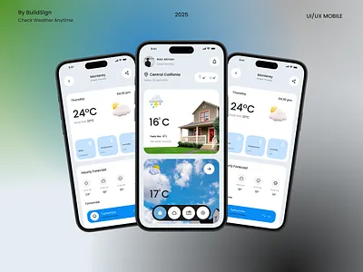 Modern Weather App app concept app design clean ui daily weather app forecast ui interaction design ios app design minimal design mobile app ui mobile interface mobile ui design modern interface product design ui ux design ux inspiration weather app weather forecast weather mobile app weather ui