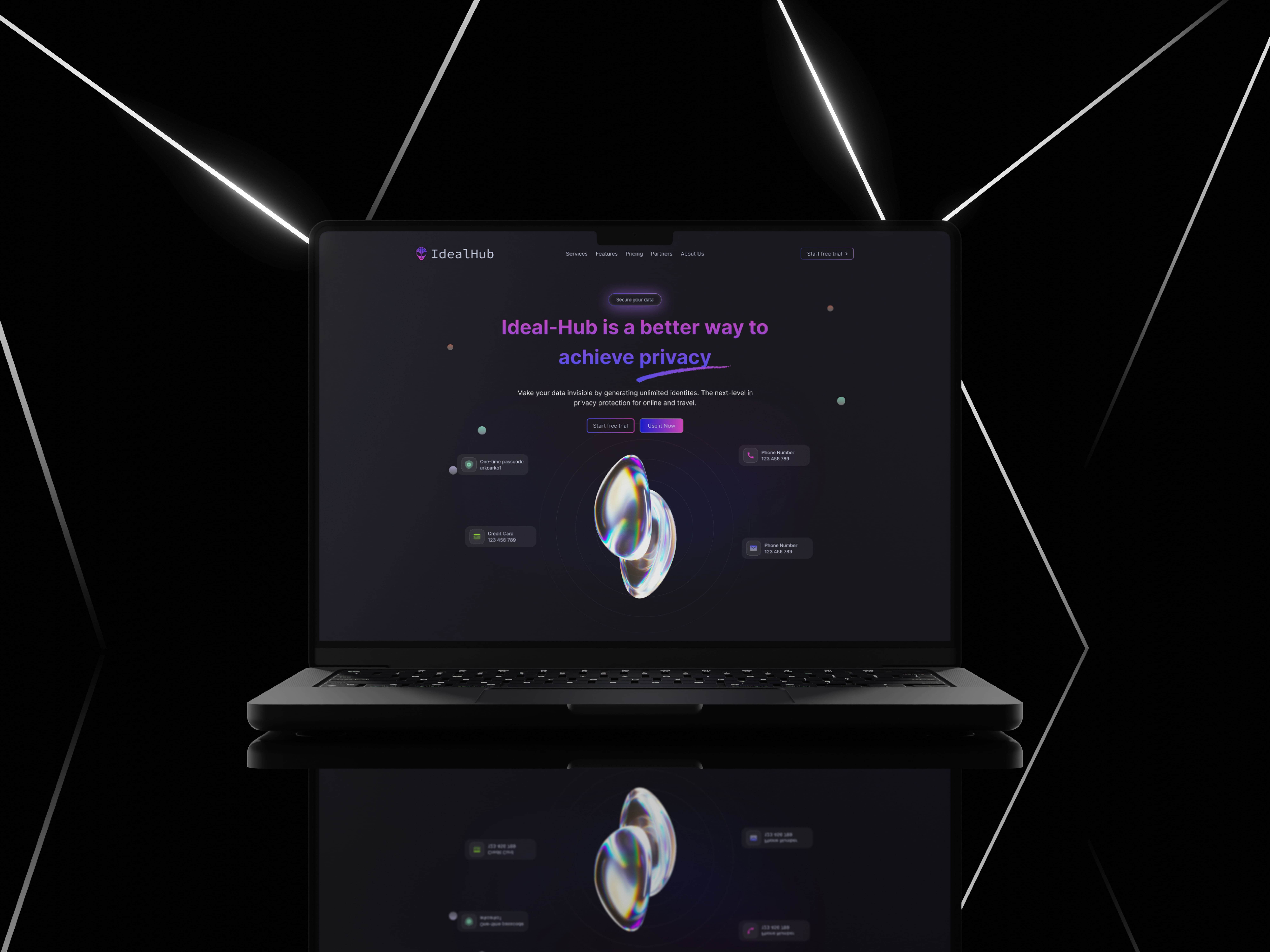 Privacy & Security Solutions | Landing Page figma landing page privacy web ui website