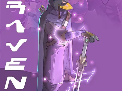 Raven anime design drawing graphic design illustration manga mtl graphics raven wonsungi 원숭이 타바리