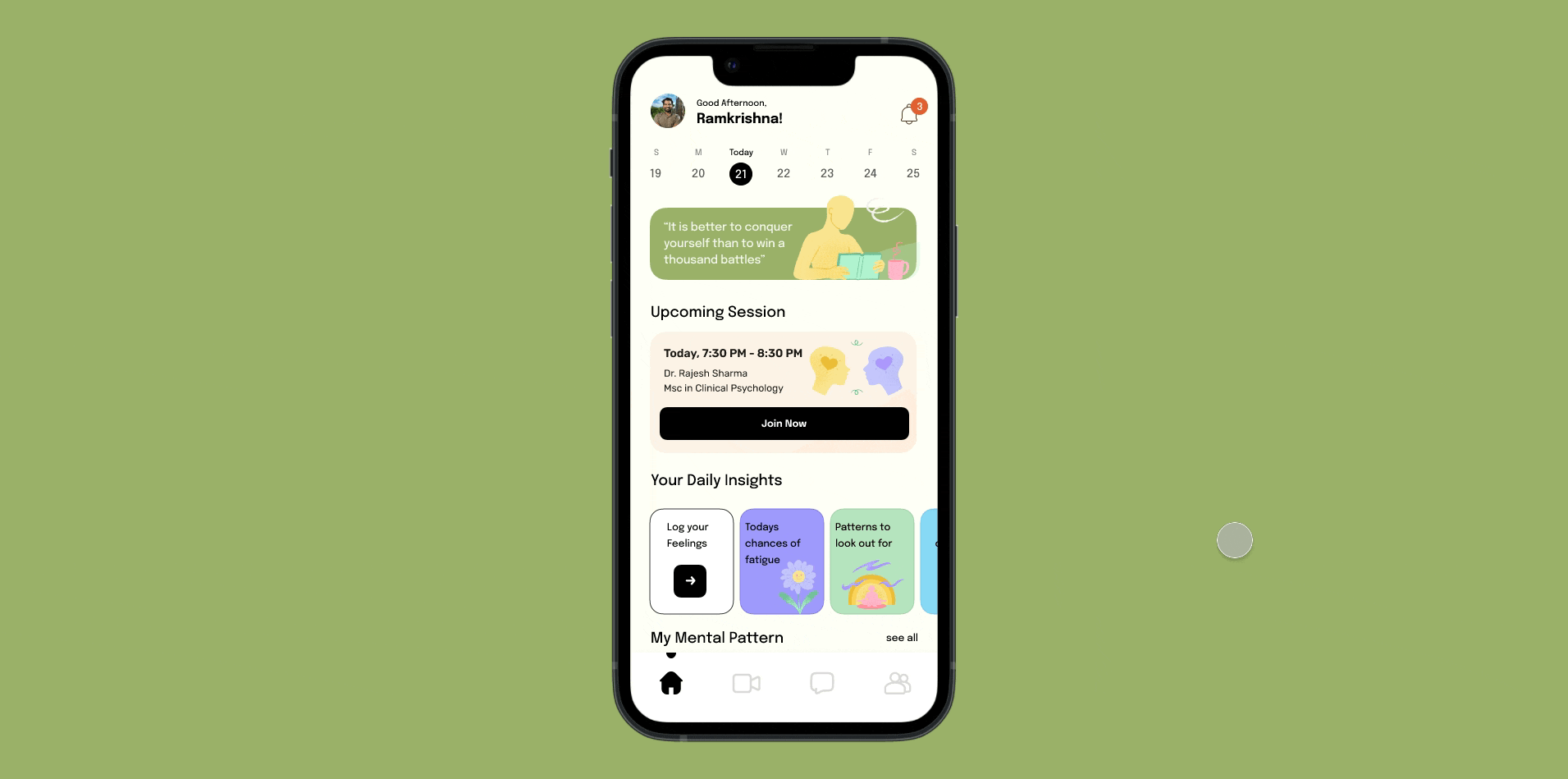 AI driven Mental Health App by Neointeraction Design (UX Design Agency ...