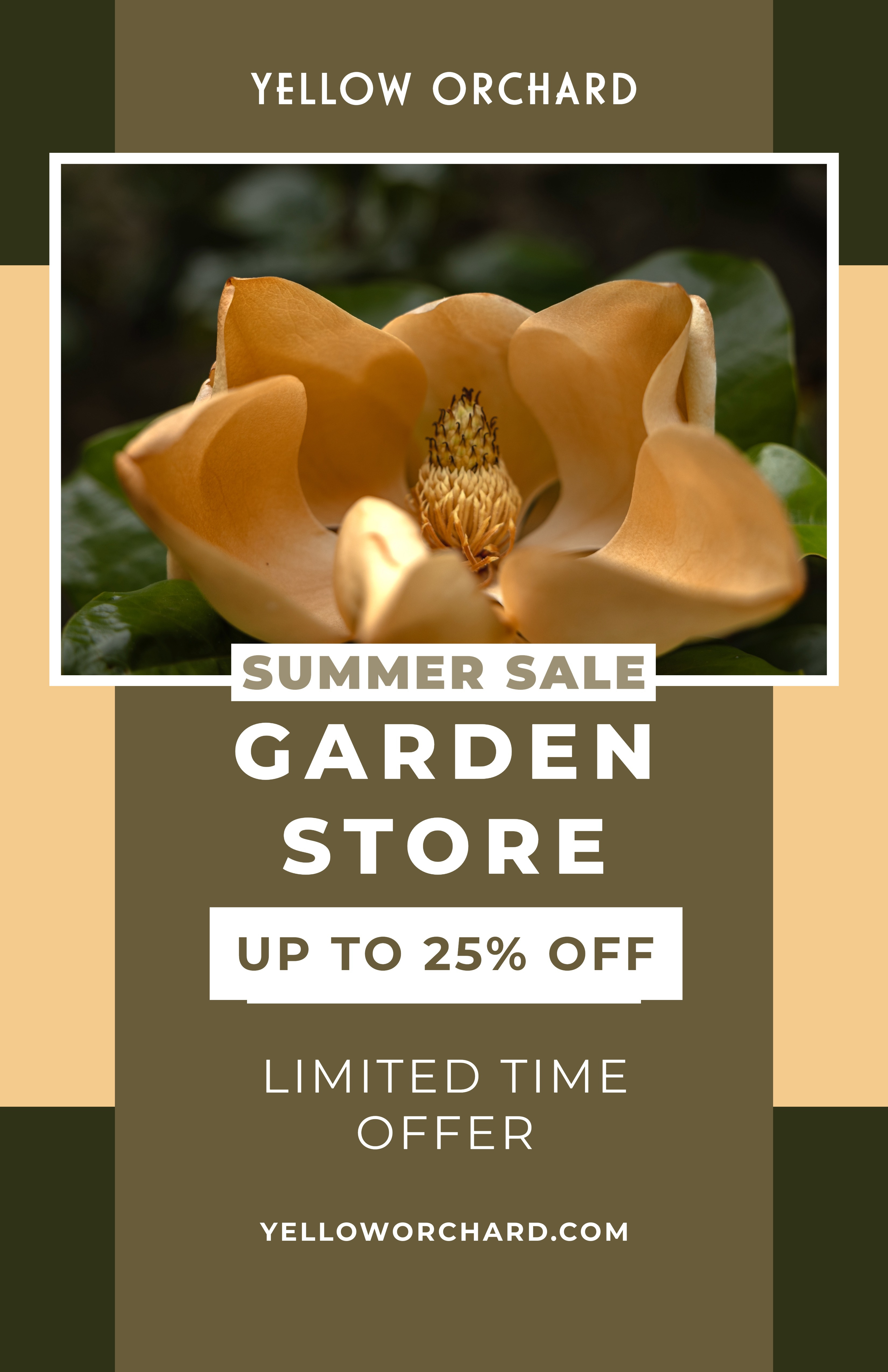 Summer Sale Social Media Graphic | Yellow Orchard adobe express design facebook garden graphic graphic design instagram media plant plants sale social social media social media graphic social media graphic design socials stories story summer summer sale