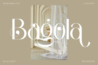 Baqola Modern Display Font branding display typeface font font elegant font family fonts handwritten lettering lettering type logo minimal retro sans serif sans stylish serif type typedesign typeface typography variable font