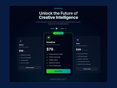 Pricing Plan app branding dark fintech graphic design mobile pricing ui uiux ux web